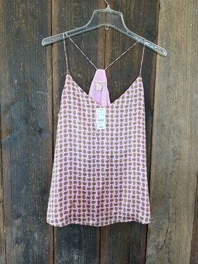 Brooks Brothers Paisley-Print  100% Silk
Charmeuse Cami